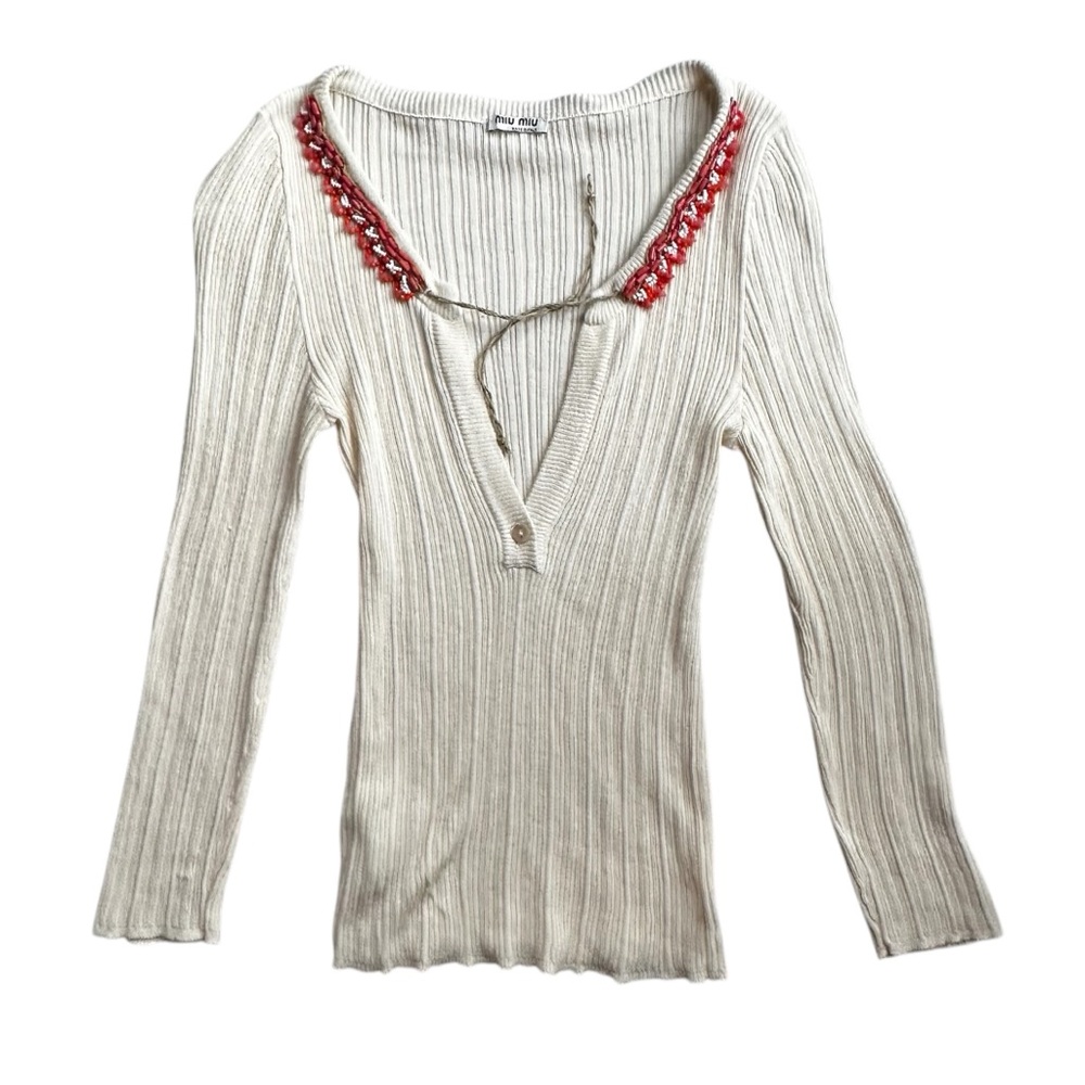 Miu Miu Beaded Sweater